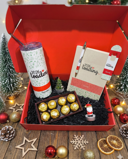 2026 Loading… Pipetli Çelik Termos Yılbaşı Hediye Kutusu