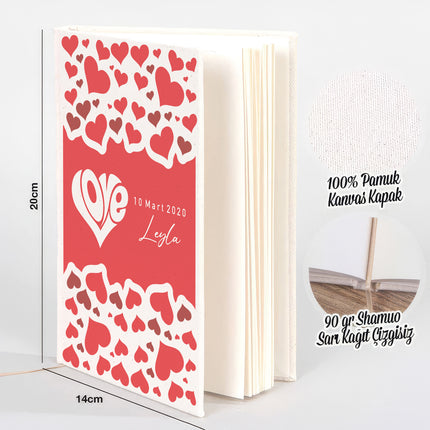 LoveKalp Kanvas Defter (14x20)