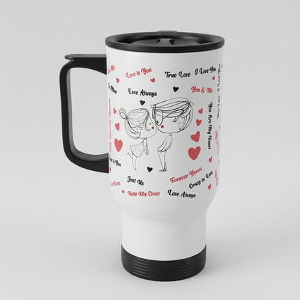 Sevgili Öpücük Kulplu Termoslu Özel Kutu