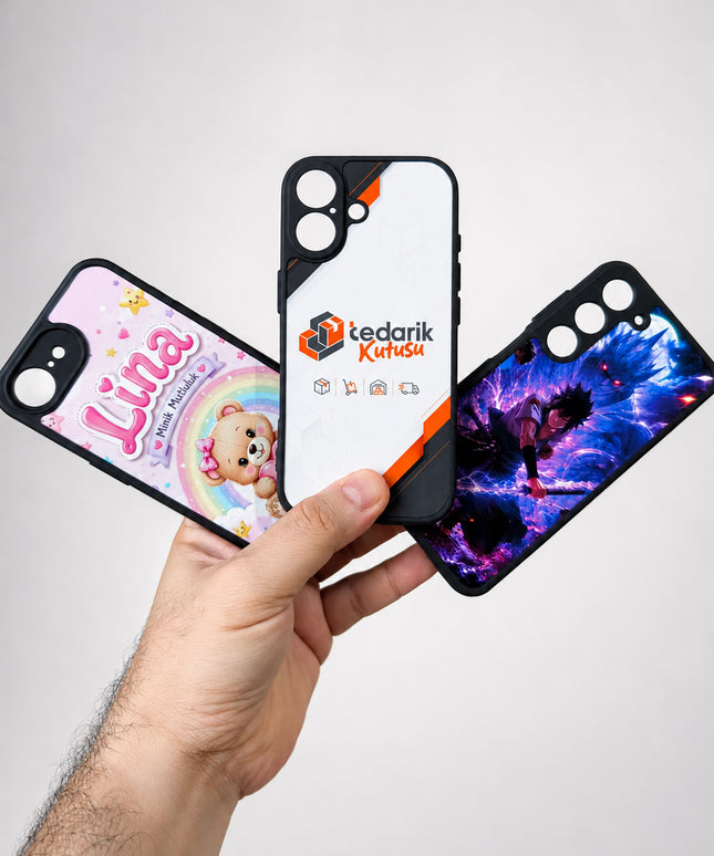 Kişiye Özel iPhone Telefon Kılıfı Polaroid Love Kiss (Fotoğraflı & İsimli) | tasarla kutla