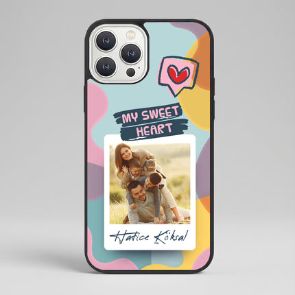Kişiye Özel iPhone Telefon Kılıfı Polaroid My Sweet (Fotoğraflı & İsimli) | tasarla kutla