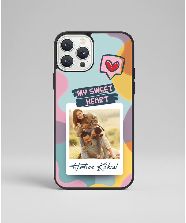 Kişiye Özel iPhone Telefon Kılıfı Polaroid My Sweet (Fotoğraflı & İsimli) | tasarla kutla