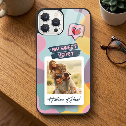 Kişiye Özel iPhone Telefon Kılıfı Polaroid My Sweet (Fotoğraflı & İsimli) | tasarla kutla