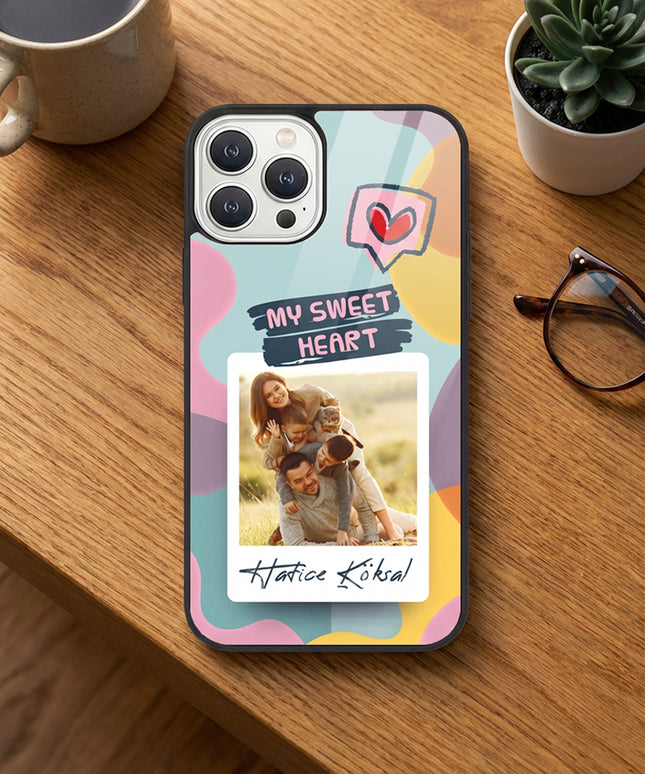Kişiye Özel iPhone Telefon Kılıfı Polaroid My Sweet (Fotoğraflı & İsimli) | tasarla kutla
