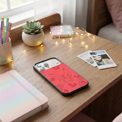 Kişiye Özel iPhone Telefon Kılıfı El Ele (İsimli ve Tarihli) | tasarla kutla